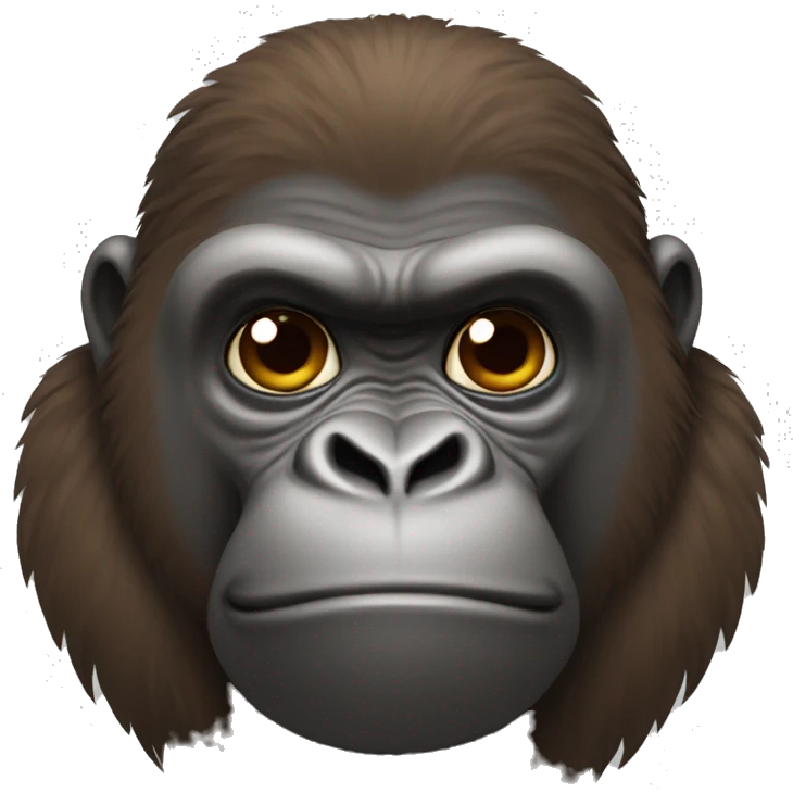 Brown gorilla emoji