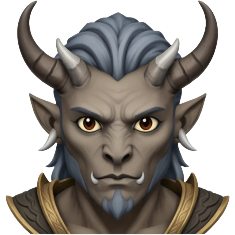 ESO male daedra, gray skin small horns emoji