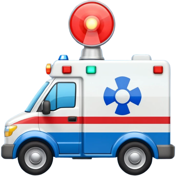 ambulance Siren light emoji