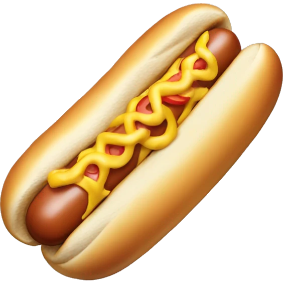 Hotdog with mayonnaise  emoji