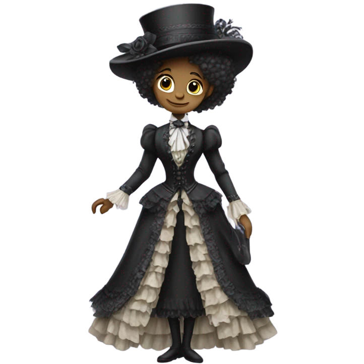 galora in Victorian dress elegant, full body emoji