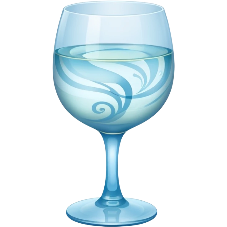 1 Baijiu cup with light blue wine emoji