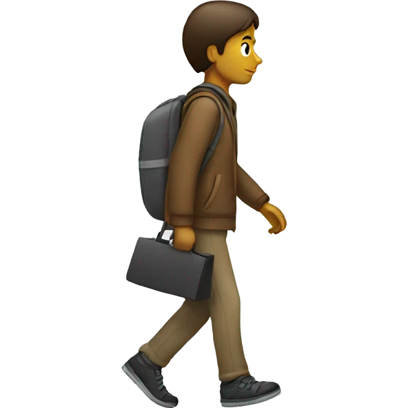 Person walking alone emoji