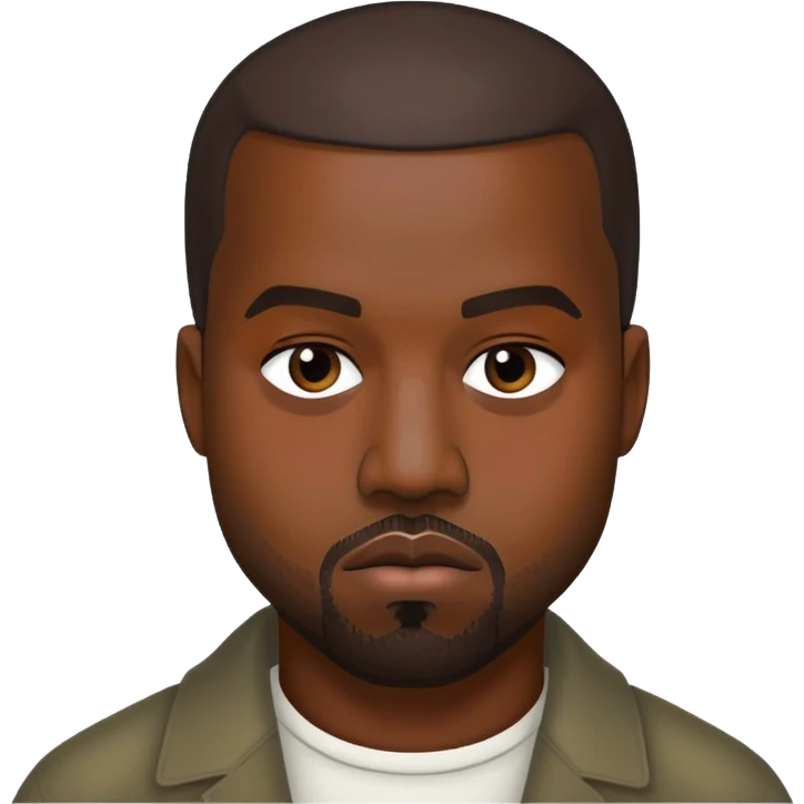 face of Kanye West emoji