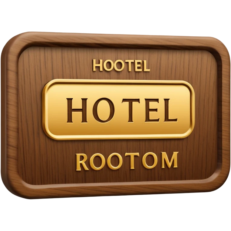 hotel room sign emoji