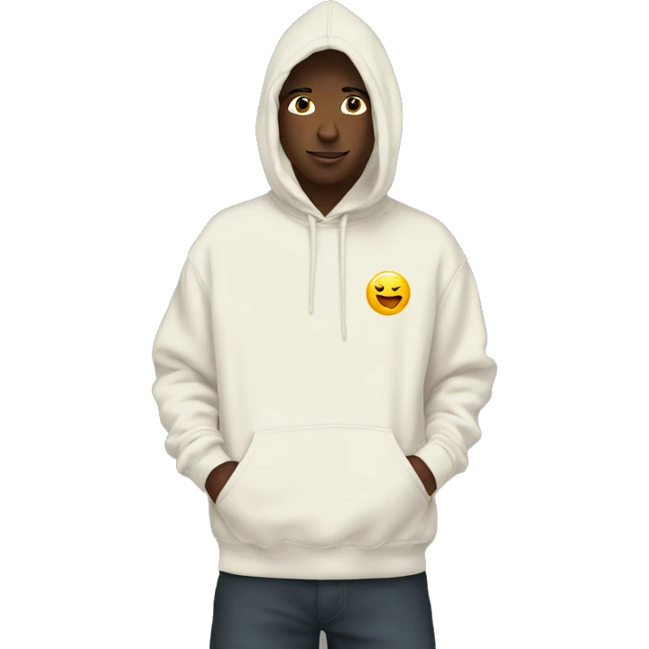 Hoodie off white  emoji