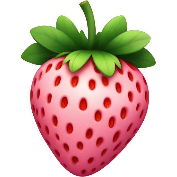 Pink strawberry emoji