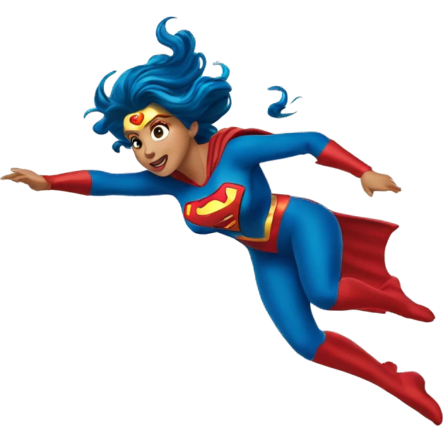 mairmaid flying like superma emoji