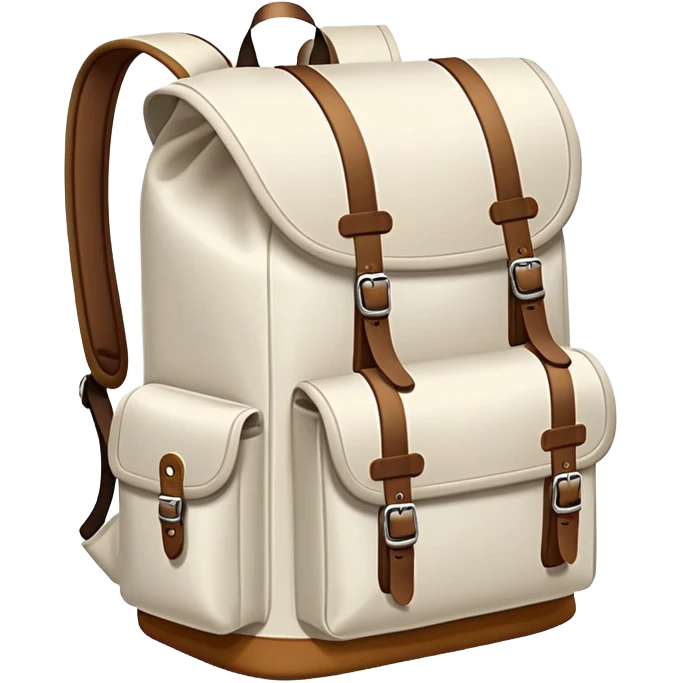 white camping backpack emoji
