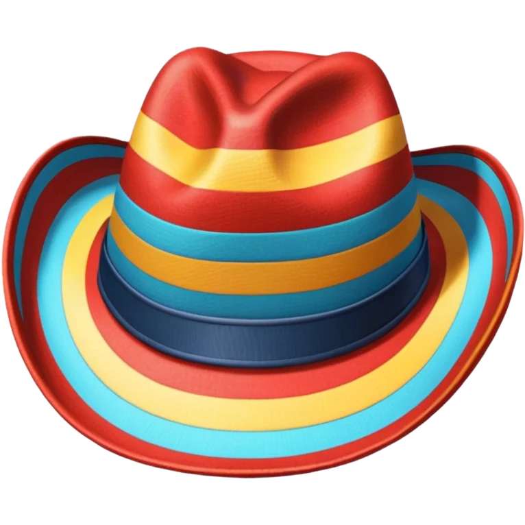 striped cowboy hat emoji