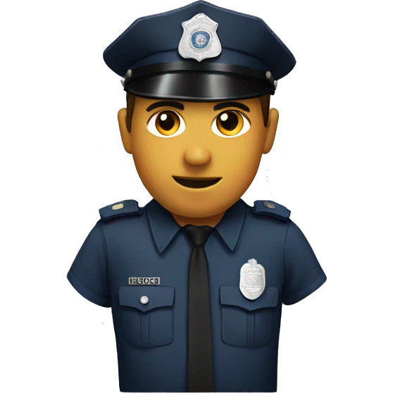 Police kaki shirt emoji