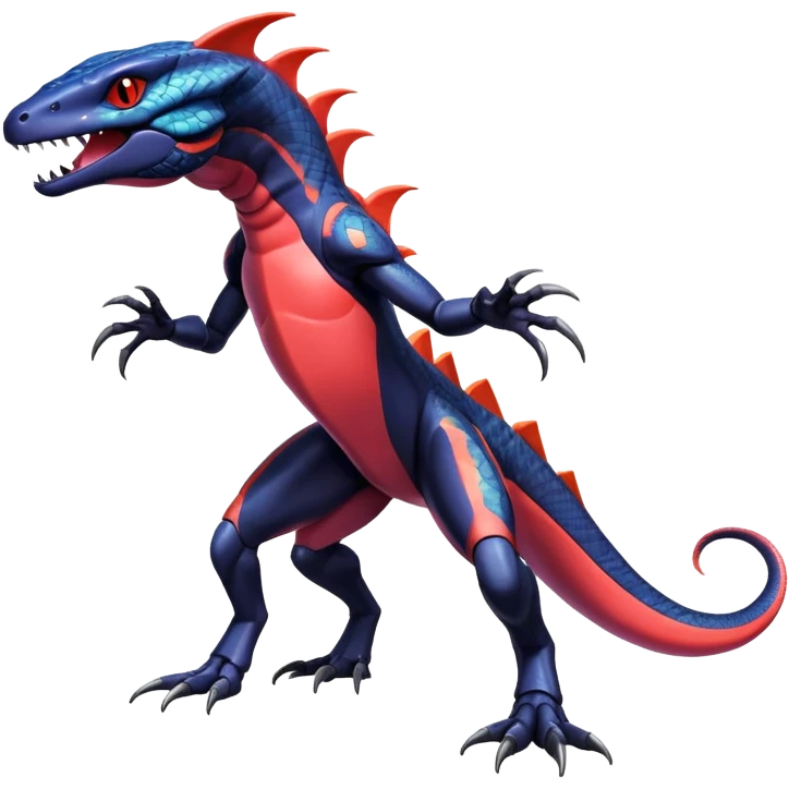 Shiny Exotic Colorful epic Salandit-Genesect-Miraidon-Koraidon-Fakémon-hybrid-creature (full body)  emoji