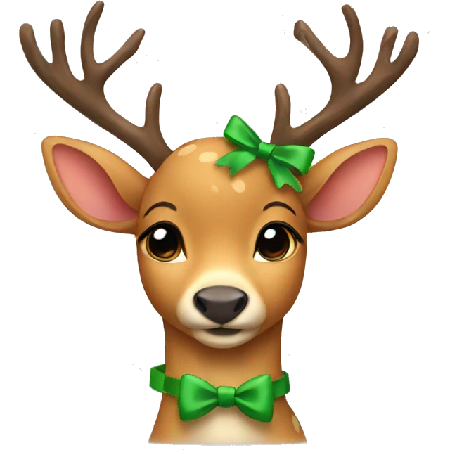 Deer with bows emoji