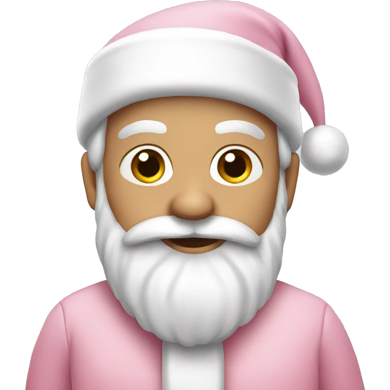 Pastel pink Santa  emoji