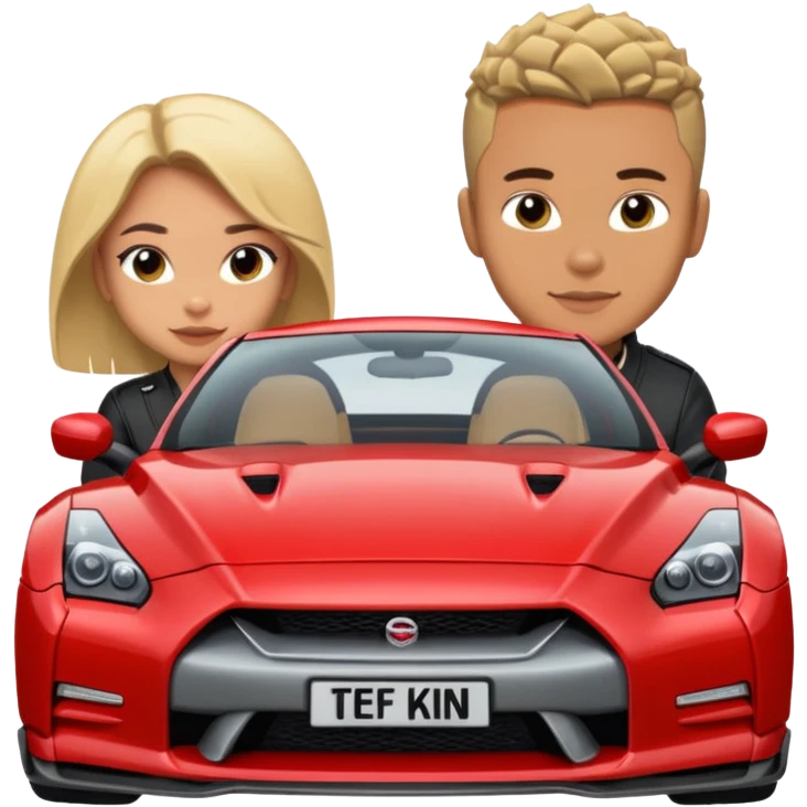 josh king jetset madrid the millionaire internet celebrity panel rank founder and instagram model girlfriend Tefi in Nissan GTR  emoji