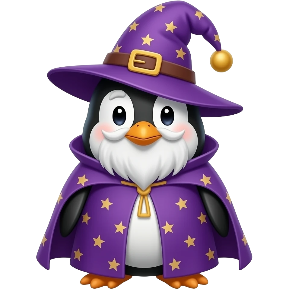 Penguin Wizard emoji