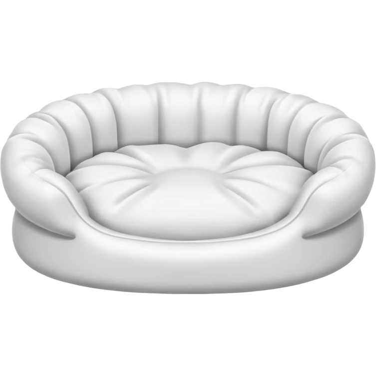 white Pet bed empty with no animal in it no dog in it I said emoji