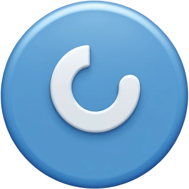 A blue circle 🔵 with white tick completely fit in.  emoji