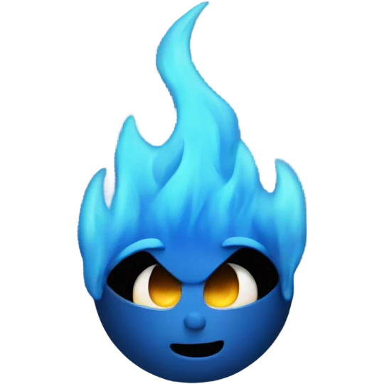 blue fire  emoji