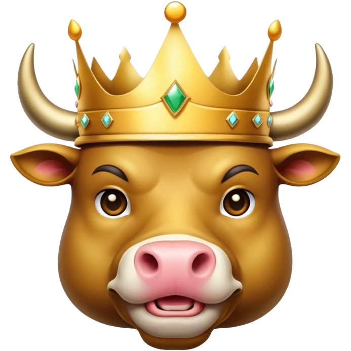 Bull shit with crown emoji