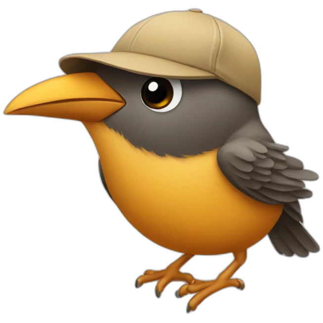 bird with wing hat emoji