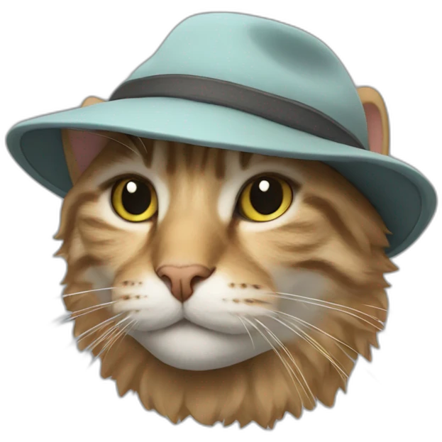cat with a hat north face emoji