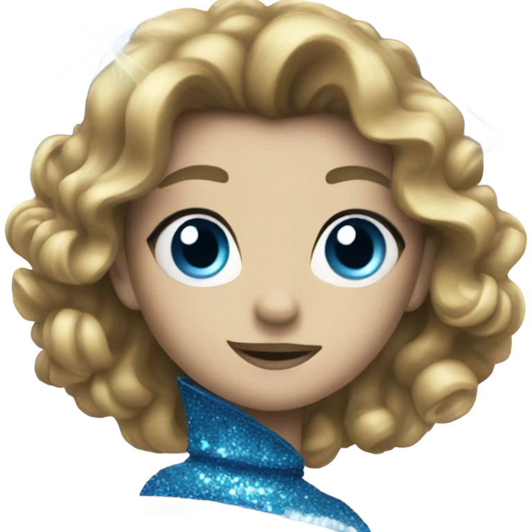 Blue sparkle emoji