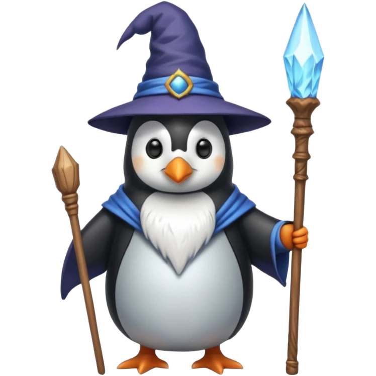 Penguin Wizard emoji