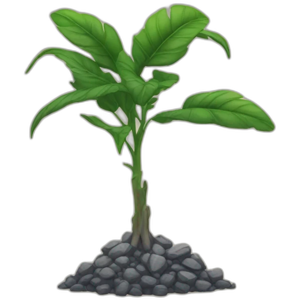 A dry and dead basilica plant emoji