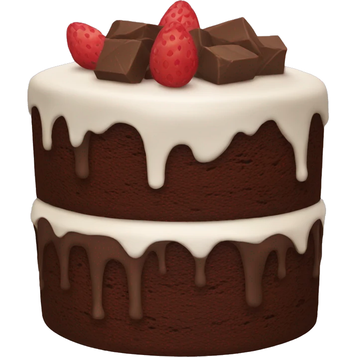 Chocolate cake emoji