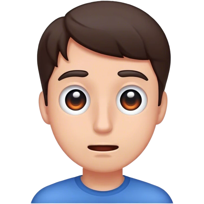 guy looking around like he want to say something  emoji