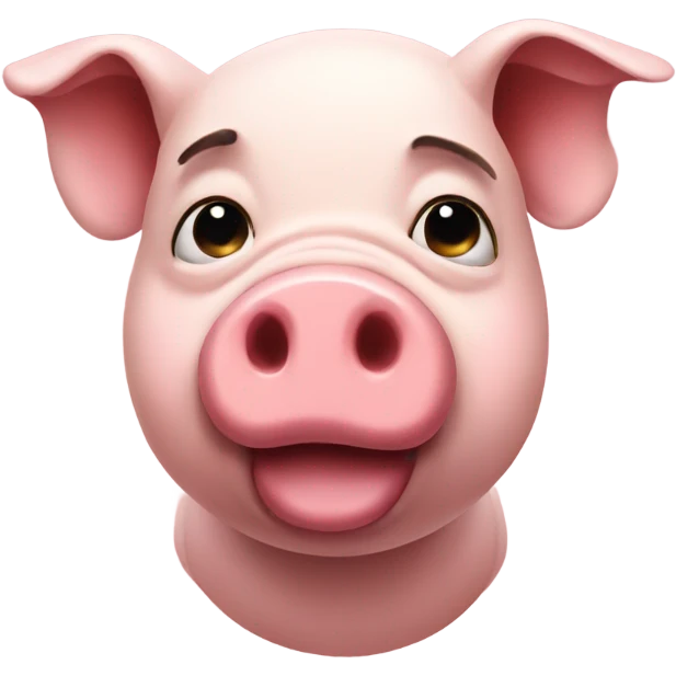 Sad pig emoji