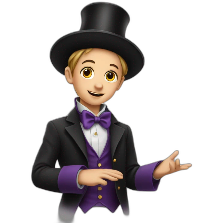 kid dressed as magician emoji