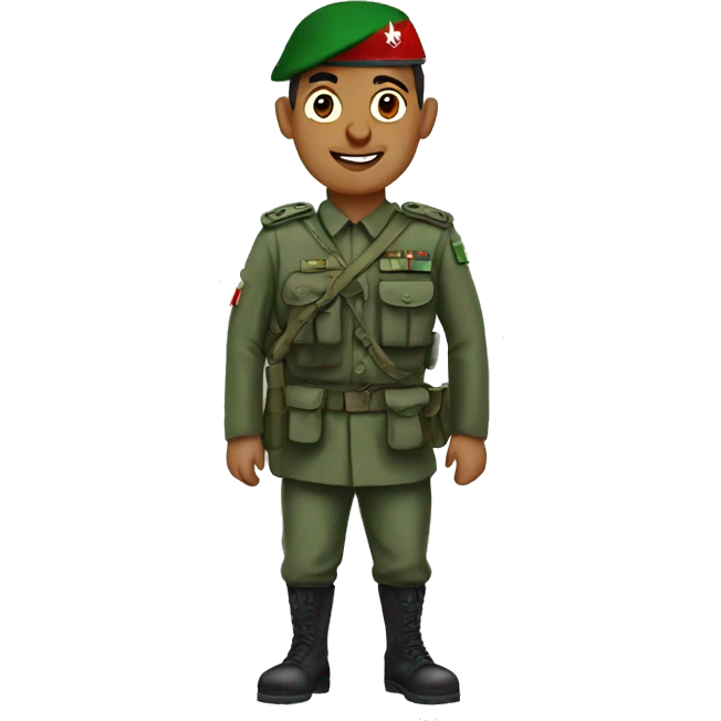 algerian soldier emoji