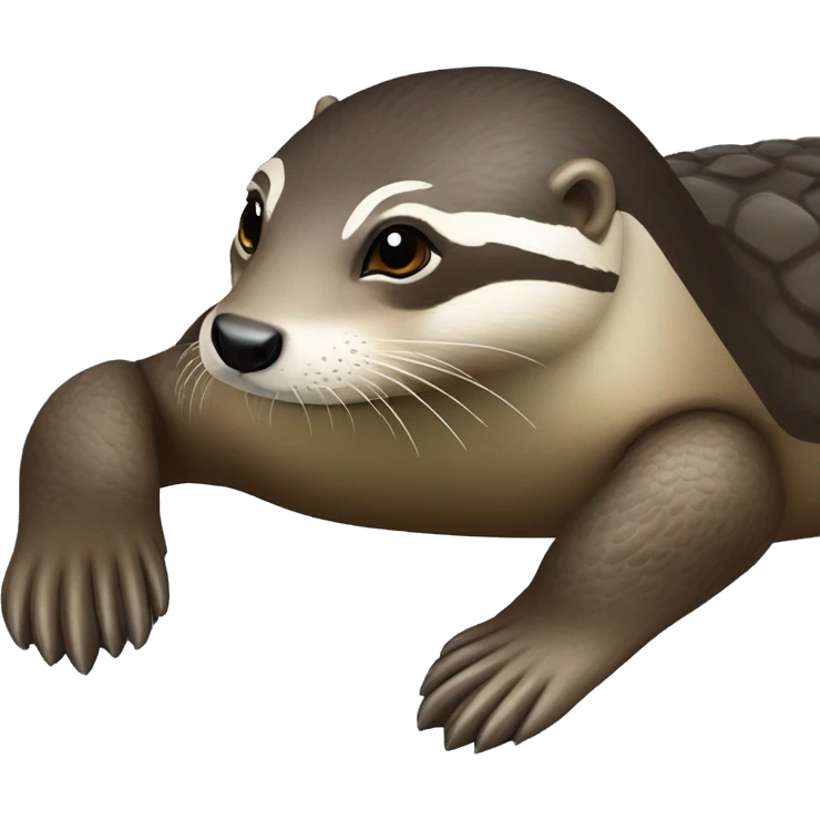 loutre sur tortue  emoji