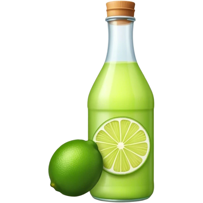 Lime juice bottle emoji