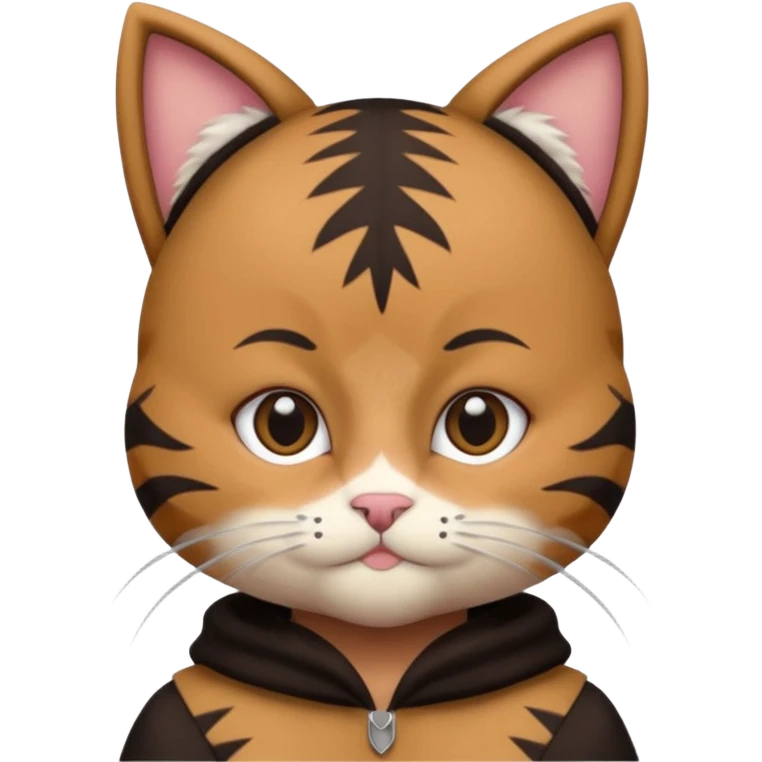 brown kid in cat costume emoji