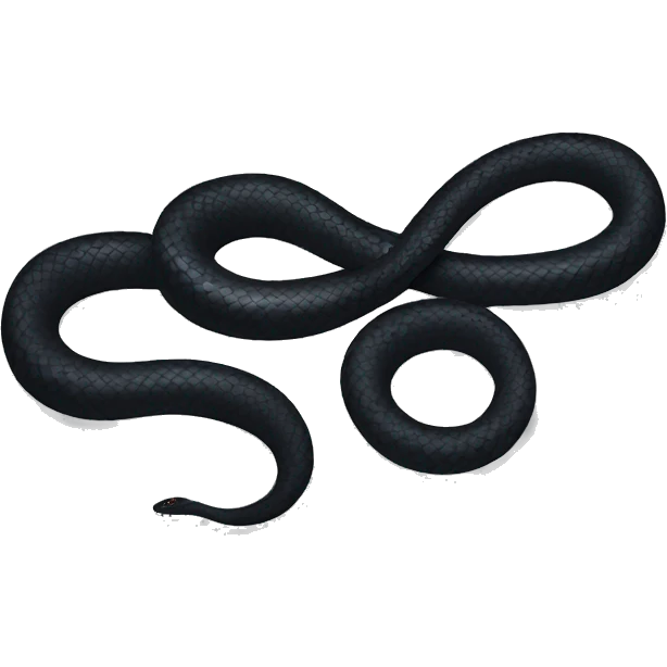 black snake emoji