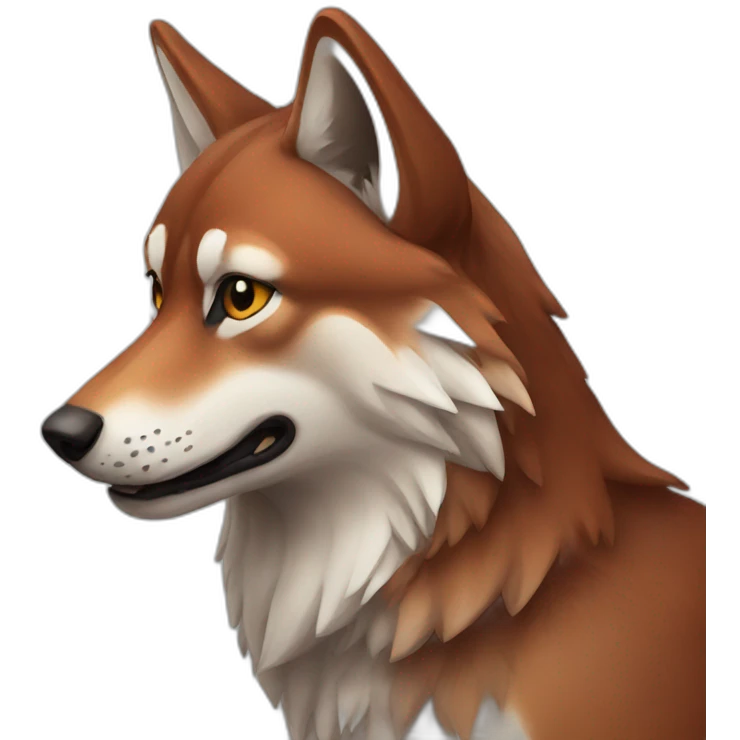 red wolf emoji
