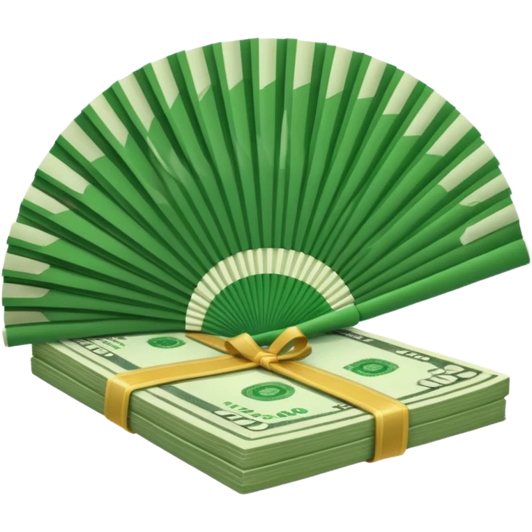 money bills fanned out emoji