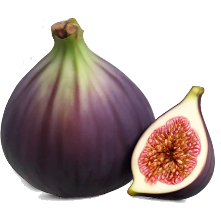 Fig fruit on a plate emoji