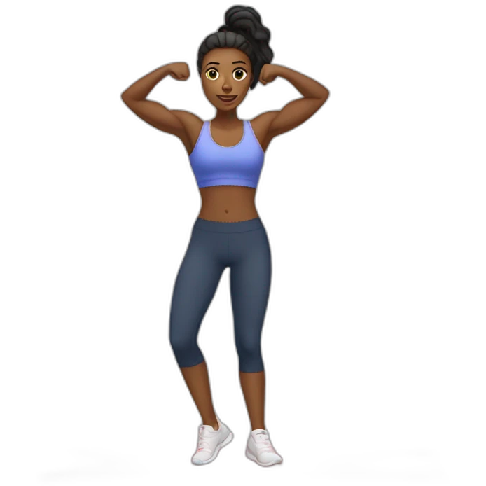 woman gym emoji