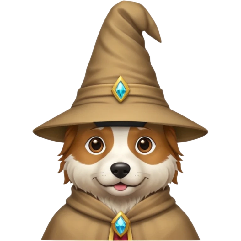 Dog wizard emoji