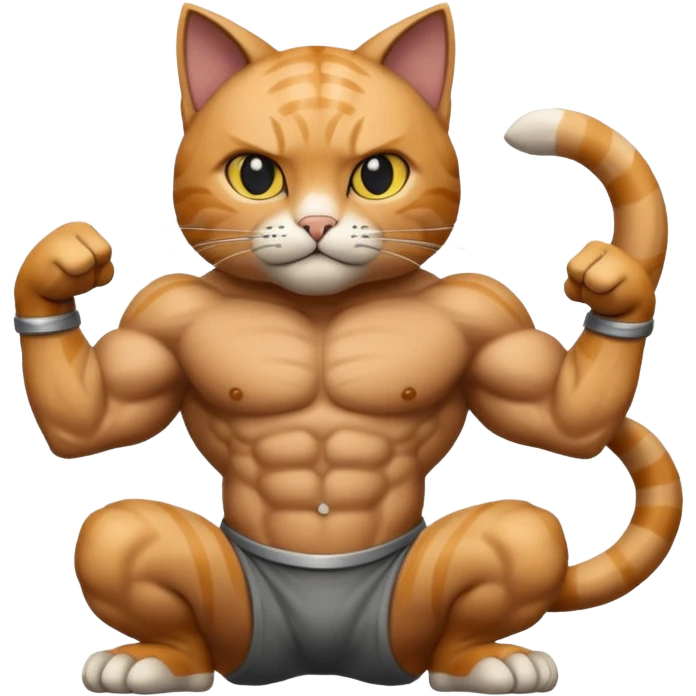 😺+💪🏻+🗿 emoji