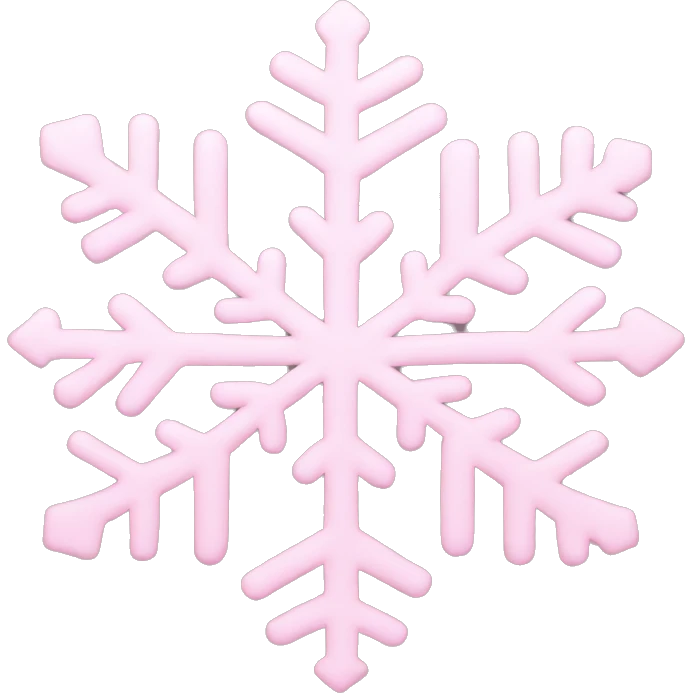 pastel pink snowflake  emoji