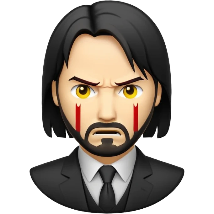 Angry John wick emoji 100x100 pixel emoji