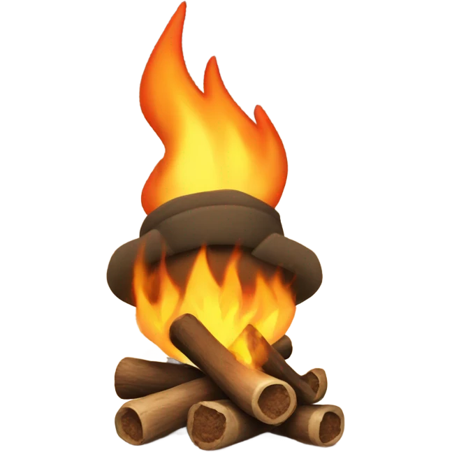 Cozy fire emoji