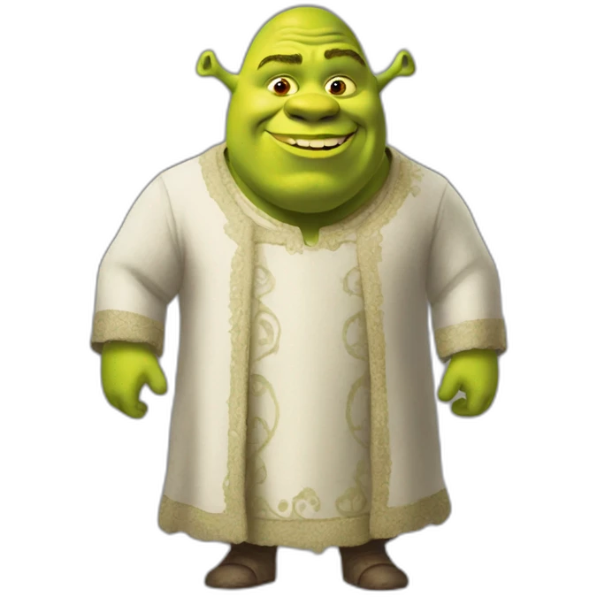 Shrek en robe emoji