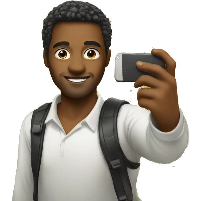selfie A foreigner who takes selfies emoji