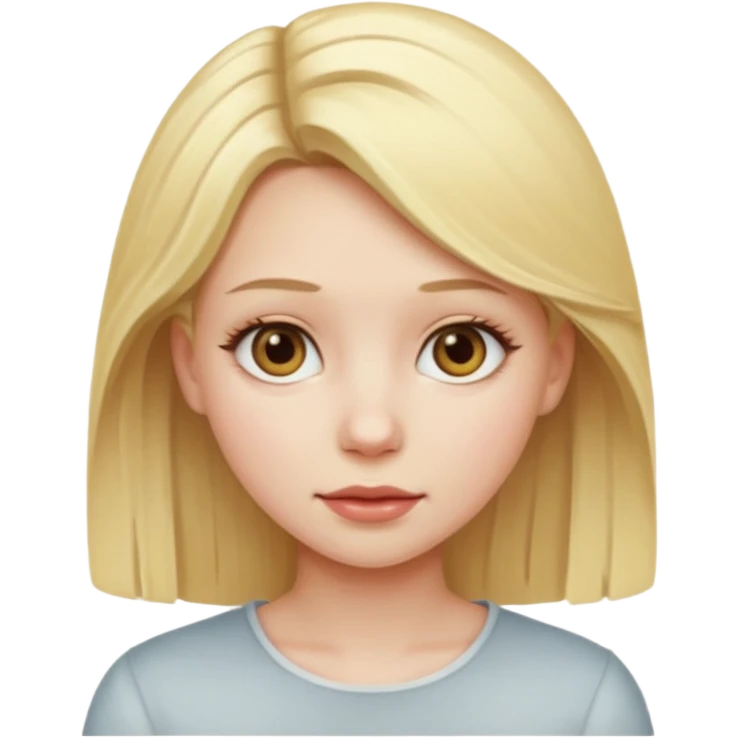 Blonde hair girl  emoji